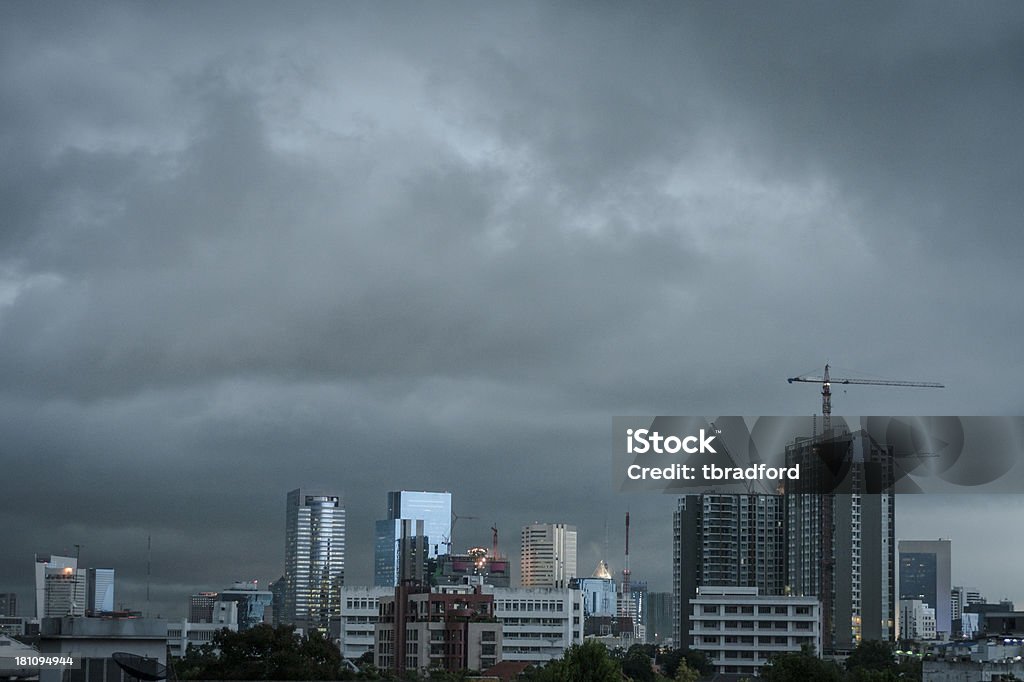 Vista da Cidade à noite - Royalty-free Anoitecer Foto de stock