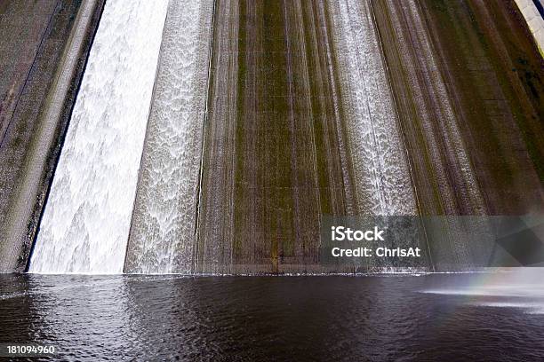Llys Y Fran Reservoir Dam Overflow Stock Photo - Download Image Now - Waterfall, Wales, Close-up