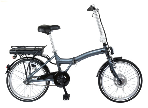 electric folding city bicycle with battery power pack