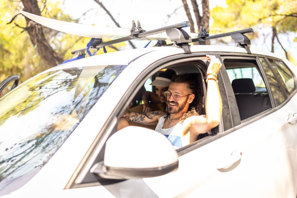 istock Friends on the suumer  road trip 1810950824