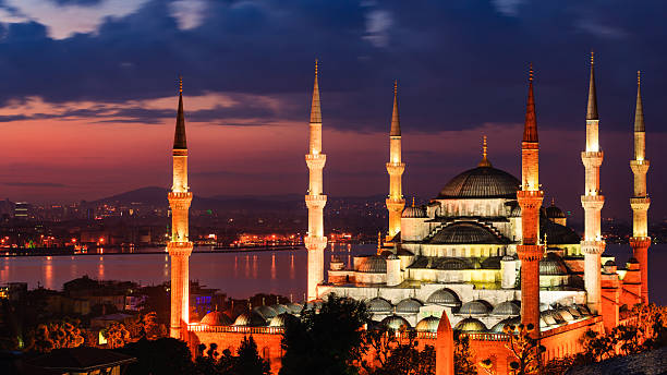 istock Sunrise over The Blue Mosque, Istanbul, Turkey 181095283