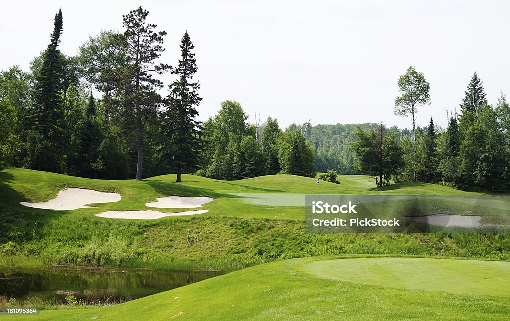 Parcours de Golf du nord du Minnesota - Photo de Activité de loisirs libre de droits