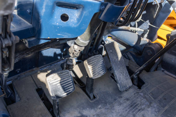 istock Image of forklift foot pedals 1810955581