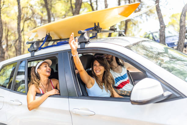 istock Friends on the suumer  road trip 1810961391