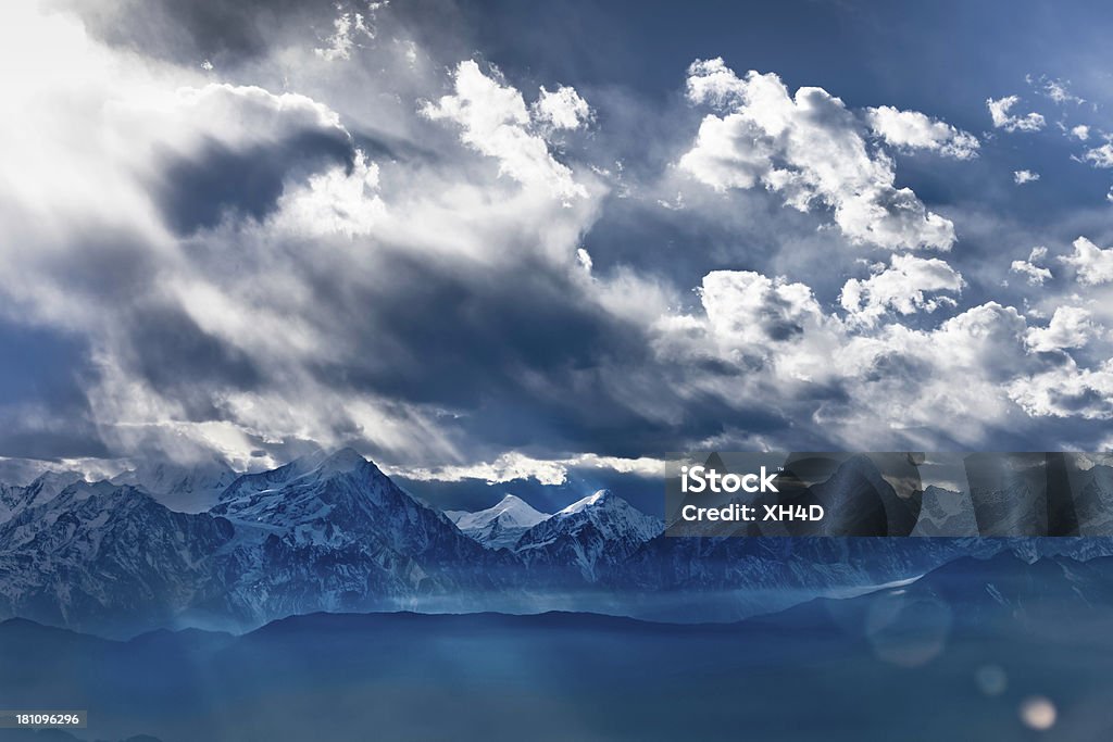 Nuvens de paisagens - Royalty-free Azul Foto de stock
