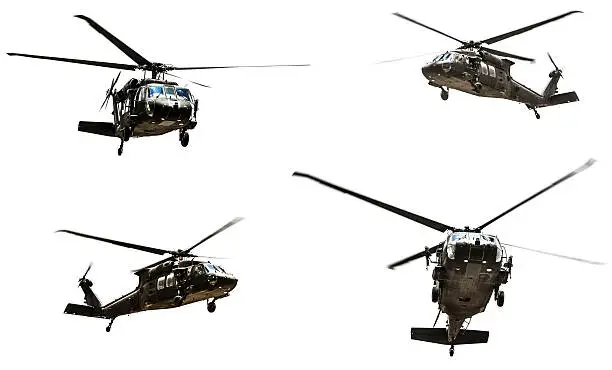 Photo of Military Helecopter Isolated