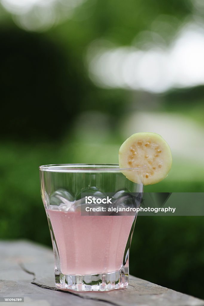 Guava cocktail Refreshing guava drink made with fresh guava Alcohol - Drink Stock Photo