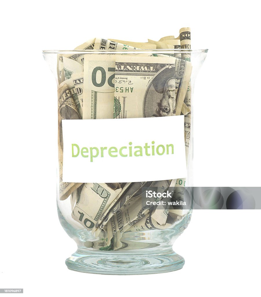 Depreciação de Desconto em dólar - Foto de stock de Abstrato royalty-free