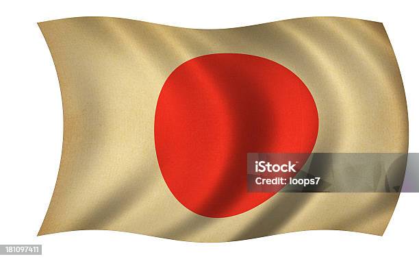 Bandeira Japonese - Fotografias de stock e mais imagens de Acabado - Acabado, Algodão, Antigo