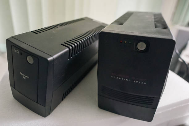 Uninterruptible power supply or UPSon the server room.