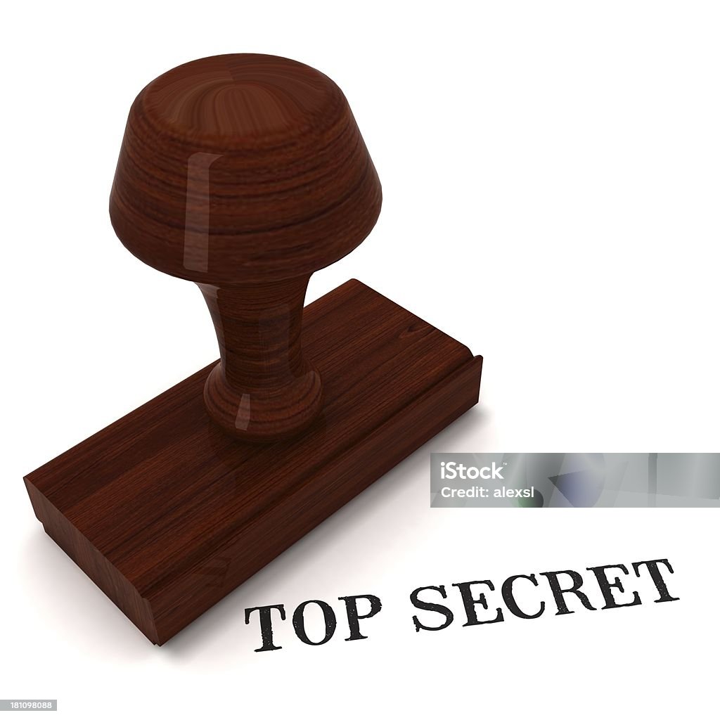 Carimbo de borracha-Top Secret - Foto de stock de Acordo royalty-free