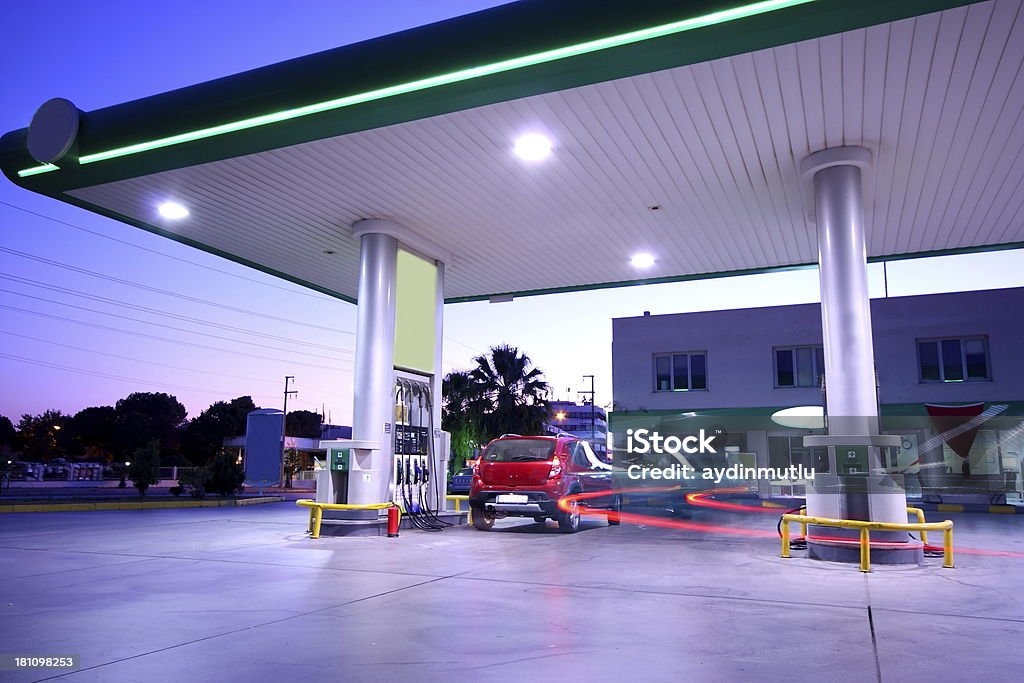 Posto de gasolina - Foto de stock de Loja de Conveniência royalty-free