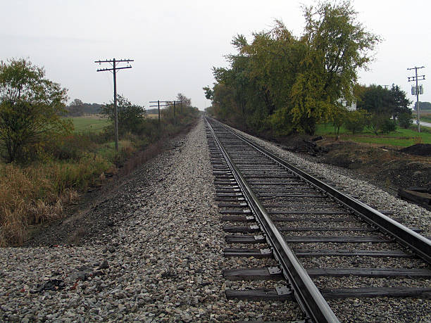 istock Rail Road Tracks In The Rain, 181098363