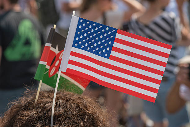istock Kenian and American flag 181098435