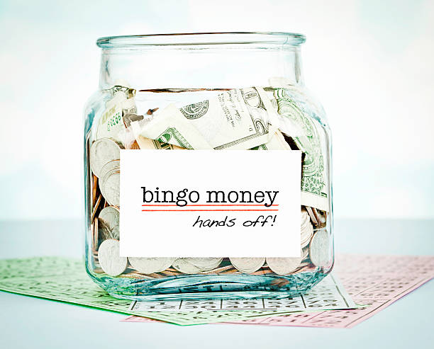 istock Savings Jar with Bingo Money 181098450