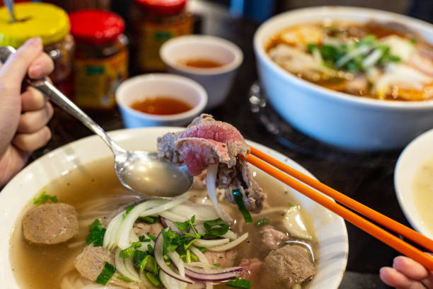 istock Classic Vietnamese Combination Beef Pho with Onion and Coriander 1810989513