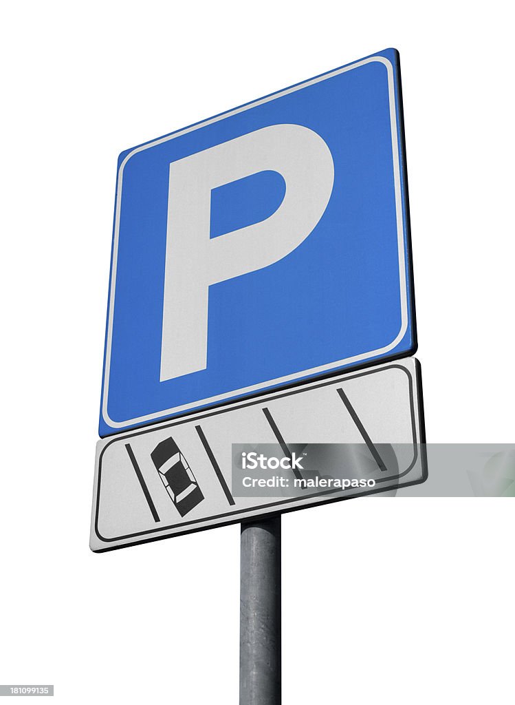 Segnale di parcheggio - Foto stock royalty-free di Automobile
