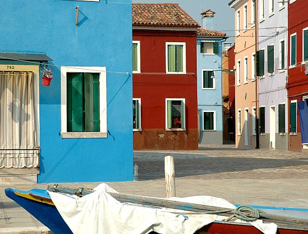 Burano painted houses, Venice