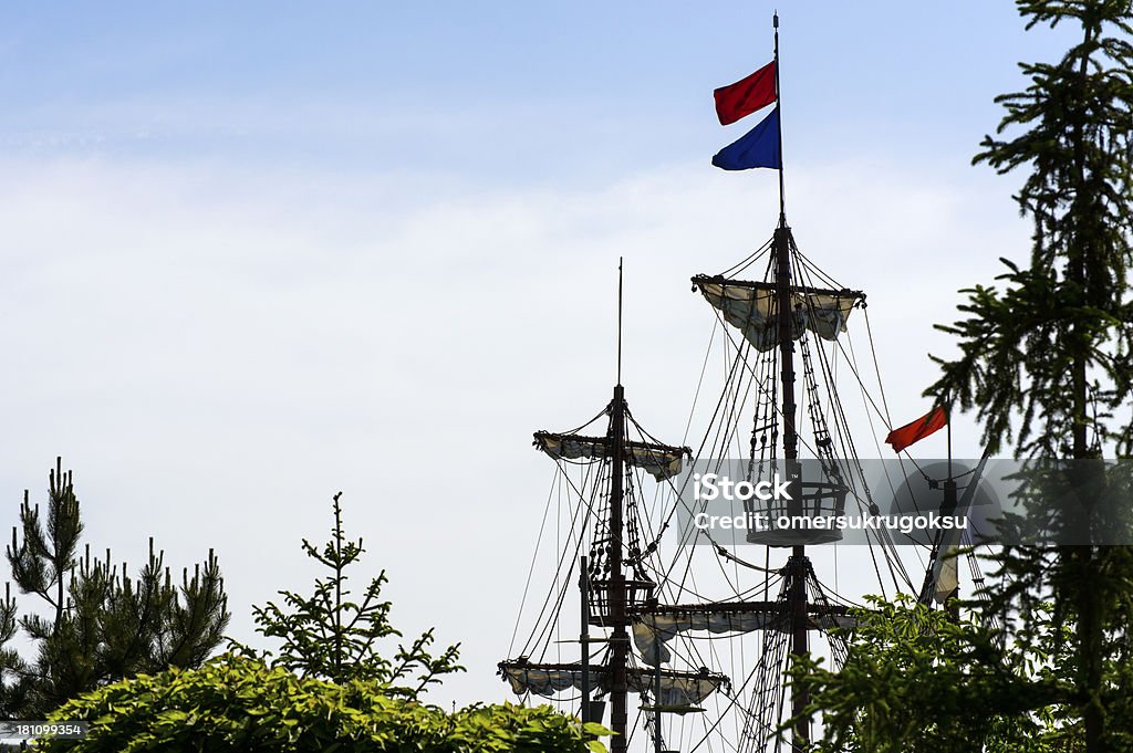 Statek Piracki - Zbiór zdjęć royalty-free (Bandera piratów)