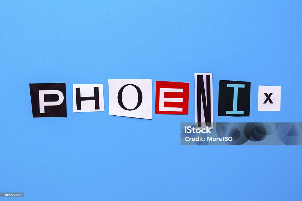Phoenix - Royalty-free Alfabeto Foto de stock