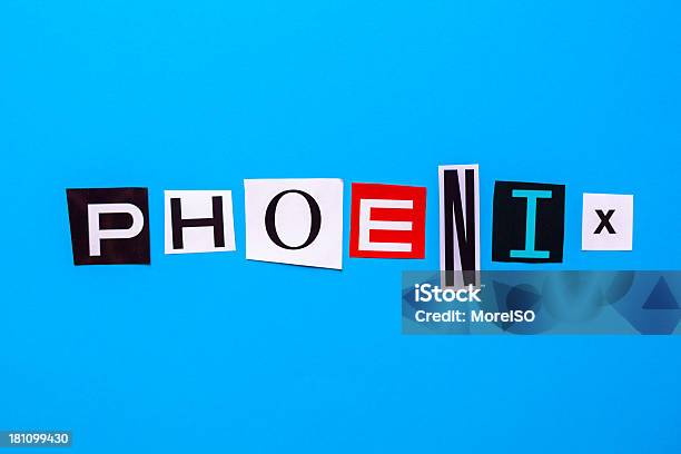 Phoenix - Fotografias de stock e mais imagens de Alfabeto - Alfabeto, Arizona, Azul