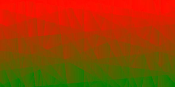 Modern and trendy abstract geometric background. Beautiful polygonal mosaic with a color gradient. This illustration can be used for your design, with space for your text (colors used: Red, Brown, Orange, Green). Vector Illustration (EPS10, well layered and grouped), wide format (2:1). Easy to edit, manipulate, resize or colorize.