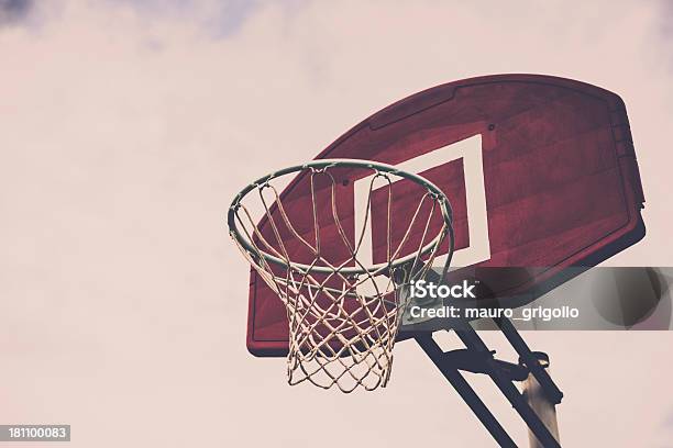 Outdoor Basketball Hoop Stock Photo - Download Image Now - Fog, Sports Court, Basket