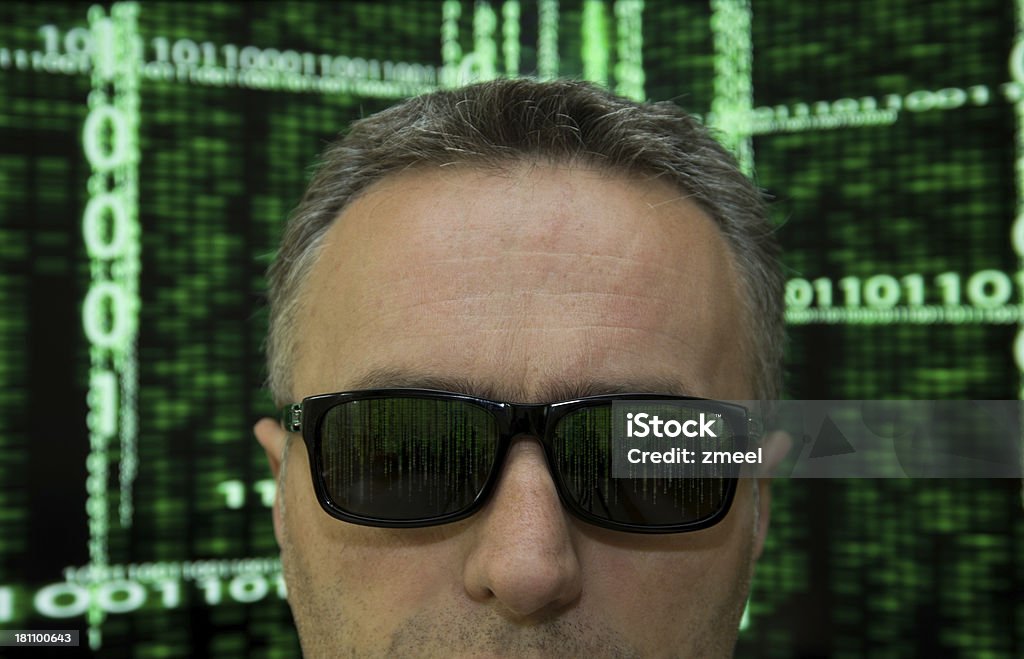 Computer-Hacker - Lizenzfrei Augenscanner Stock-Foto