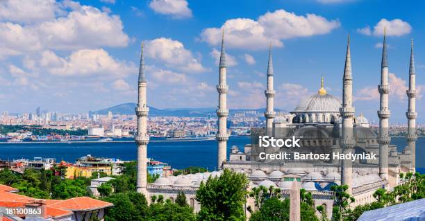 The Blue Mosque In Late Afternoon Sun Istanbul Turkey 51mpix Stock Photo - Download Image Now