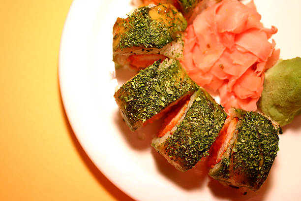 Sushi Plate stock photo