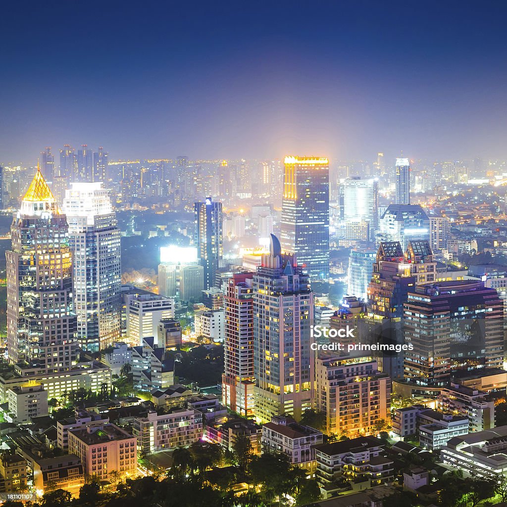 Vista panoramica del paesaggio urbano in Asia - Foto stock royalty-free di Affari