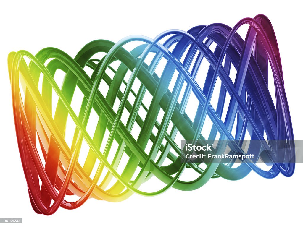 Seio abstrato Arco-íris cores objecto - Royalty-free Abstrato Foto de stock