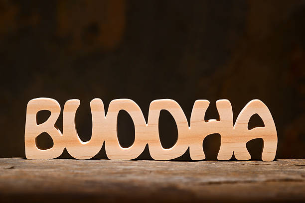 istock Religious Leader: Buddha, Wood Letter Word 181101240
