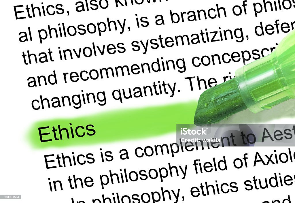 Ética definición clara en el Diccionario - Foto de stock de Correspondencia libre de derechos