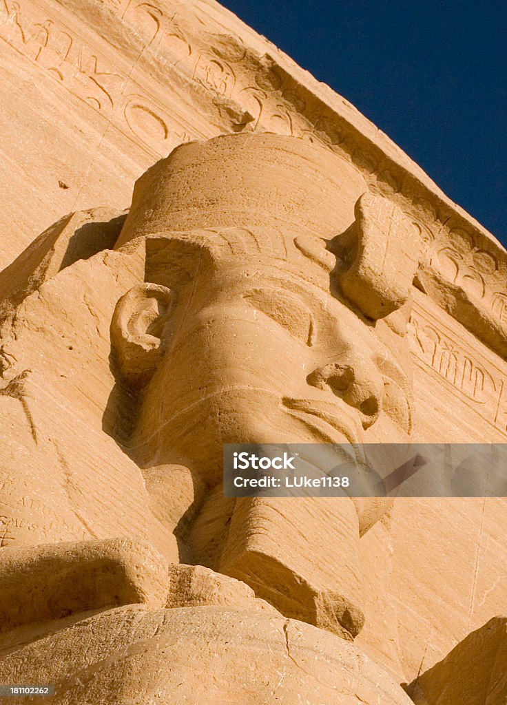 Rosto do Faraó - Foto de stock de Abu Simbel royalty-free