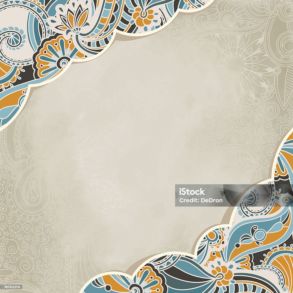 Винтажный Декоративный цветочный Шаблон - Векторная графика Аборигенная культура роялти-фри