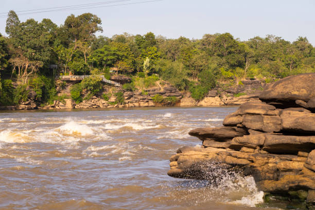 istock Rock formations in rivers and lakes Asia 1811039611