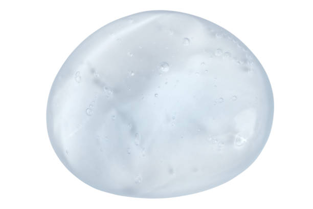 istock Transparent gel with bubbles isolated on white background. 1811056017