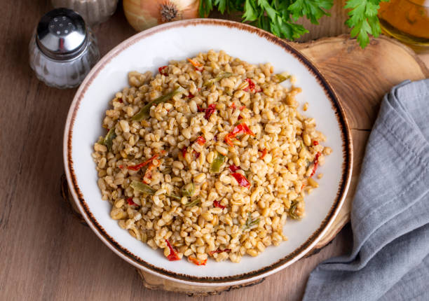 istock Bulgur pilaf with Firik (Turkish name; firikli bulgur pilavi) 1811086863
