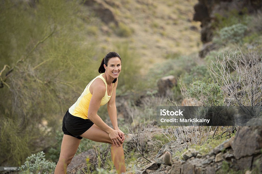 Desert Trail Stretch - Lizenzfrei Aktiver Lebensstil Stock-Foto