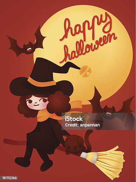 Ilustración de Happy Halloween Tarjeta y más Vectores Libres de Derechos de Adolescente - Adolescente, Adulto, Amistad