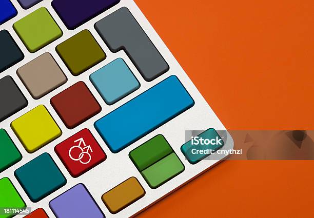 Männliche Paar Symbol Auf Der Tastatur Stockfoto und mehr Bilder von Begriffssymbol - Begriffssymbol, Computer, Computergrafiken