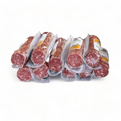 Vacuum-packed Calabrian spicy salami
