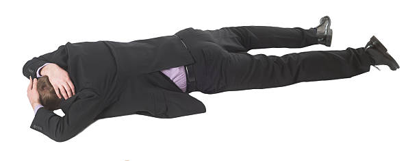 istock Businessman lies on the ground 181115002