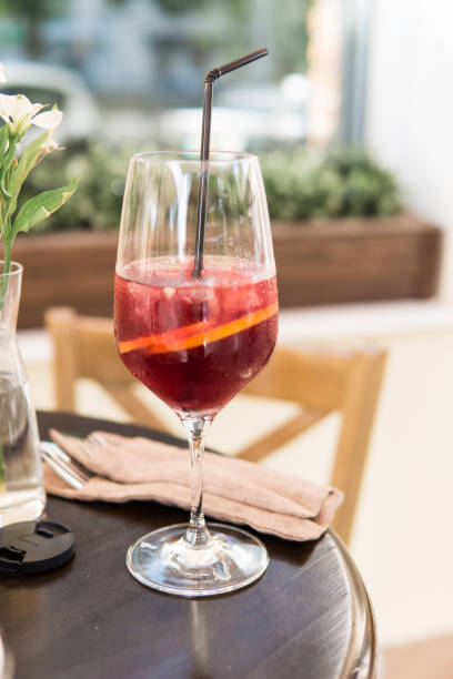 istock Glass of sangria on red wine 1811160228