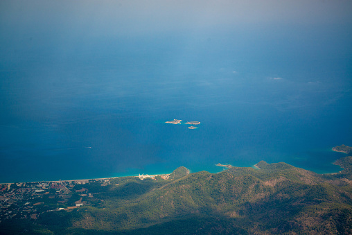 Bird's eye view of the islands sea