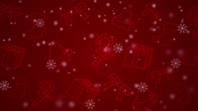 Loop able motion graphics for Christmas background