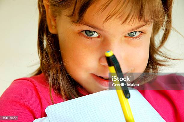 Schoolgirl Stock Photo - Download Image Now - 4-5 Years, Child, Close-up