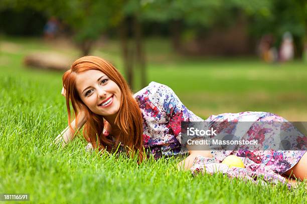 Girl With Apple At Outdoor Stock Photo - Download Image Now - Adult, Adults Only, Beautiful People