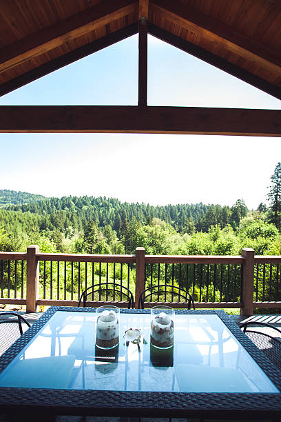 istock Outdoor Patio Deck With View 181116718